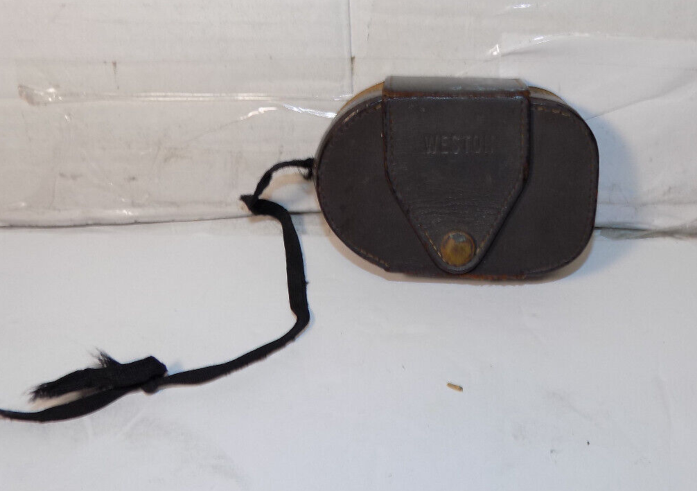 Vintage Weston Master III Light Meter Model 737 With Leather Case