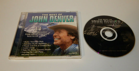 The Best of John Denver Music CD 14 Songs 1988 Madacy Entertainment
