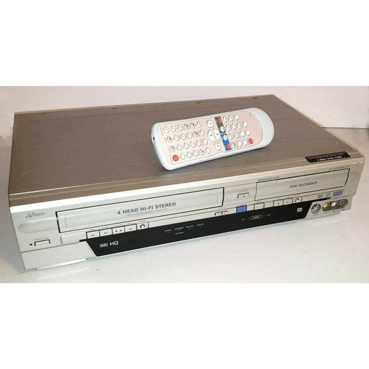 Funai WV20V6 DVD Recorder VCR Combo 1 Button Vhs to Dvd Dubbing wtih Remote