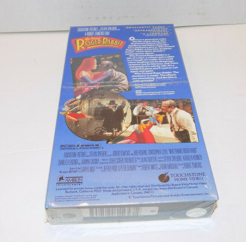 Who Framed Roger Rabbit VHS - Brand New - Factory Sealed 