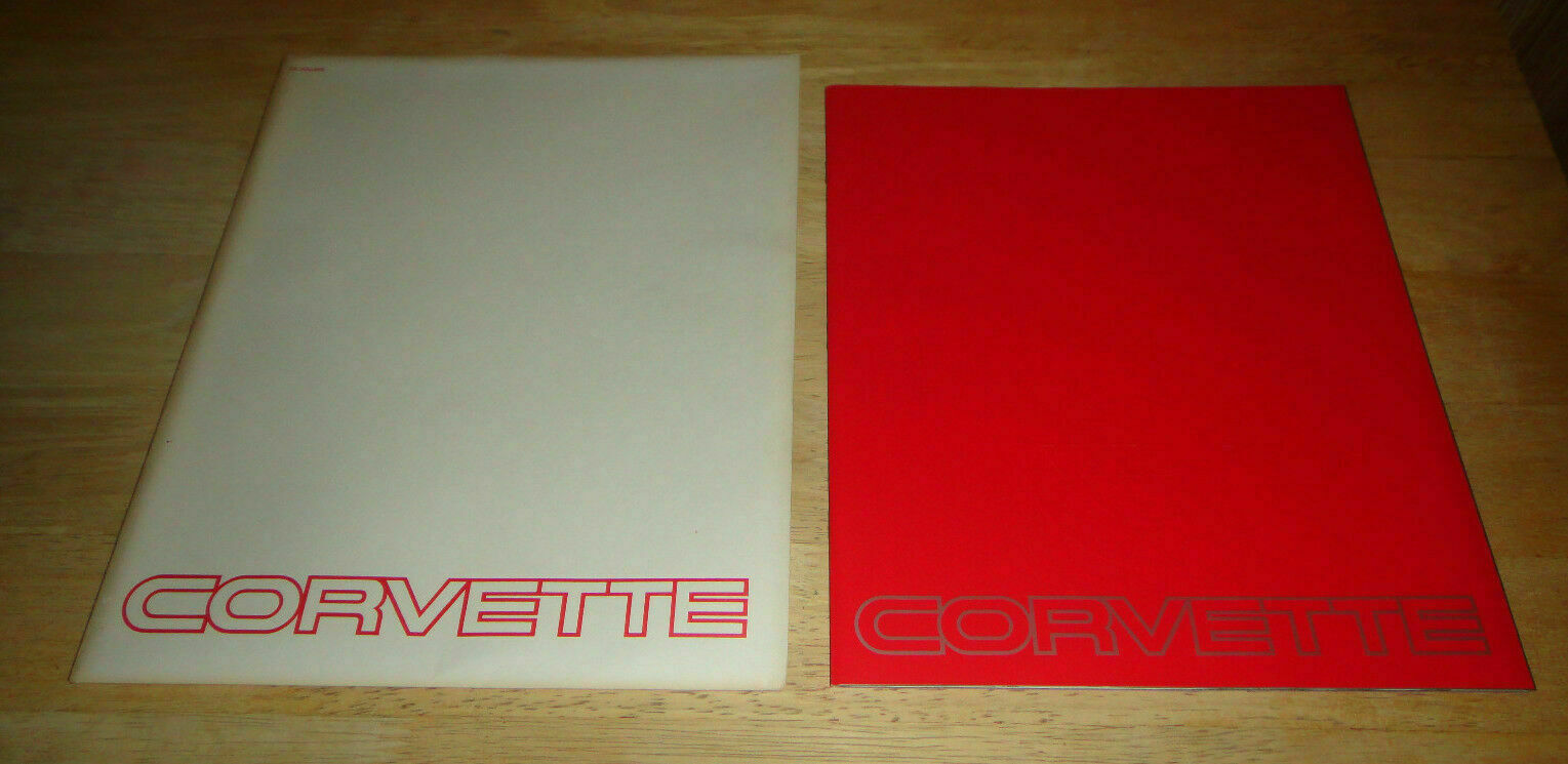 1983-1984 Chevy Corvette Deluxe Dealer Sales Brochure with Poster 83-84