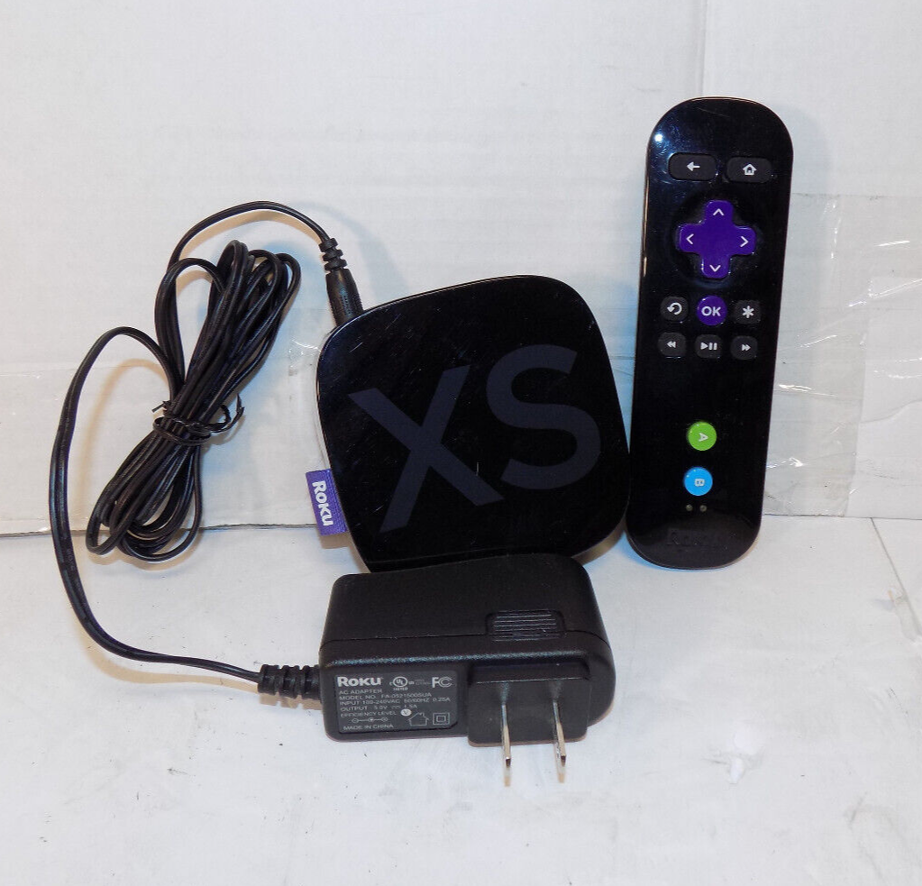 Roku 2 XS (2nd Generation) Media Streamer 3100X With Remote and Power Adapter