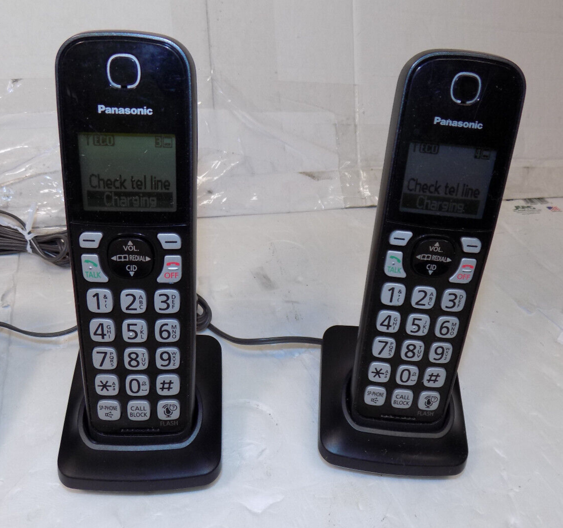 Panasonic KX-TGD560 Link2Cell Cordless Phone System With Bluetooth 4 Handsets