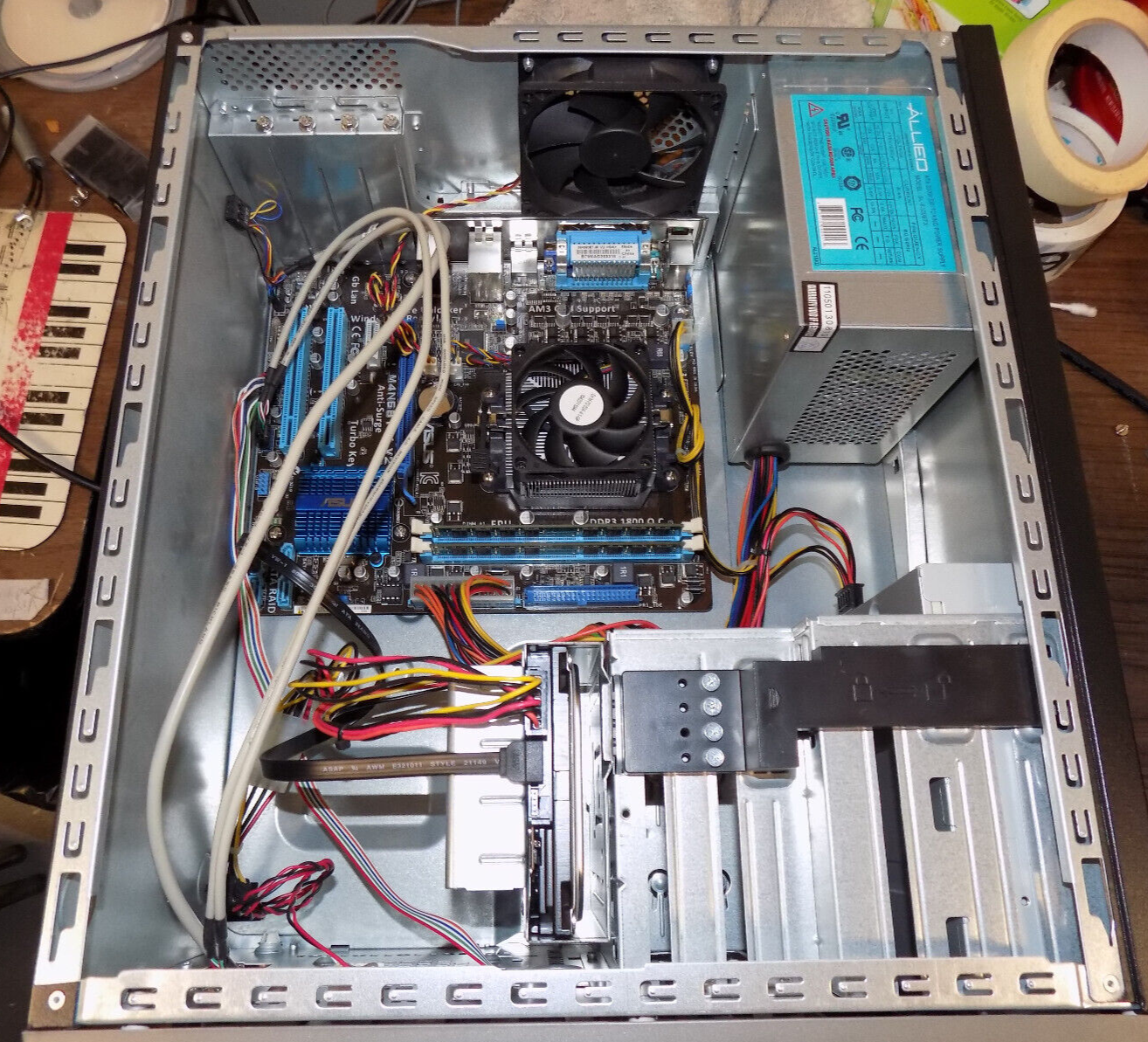 Custom Desktop Computer AMD Athlon x2 250e 2GB RAM No Hard Drive