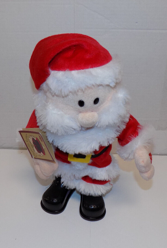 Chantilly Lane Musical 13" Dancing Santa Signs "Have A Holly Jolly Christmas"