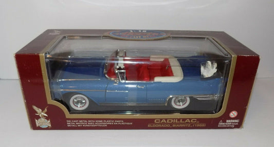 Road Legends 1958 Cadillac Eldorado Biarritz 1:18 Scale Metallic Blue 92158