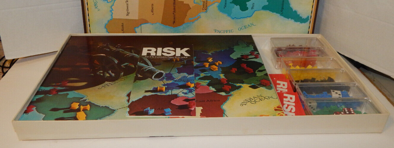 Vintage 1980 RISK Board Game Parker Brothers World Conquest Complete
