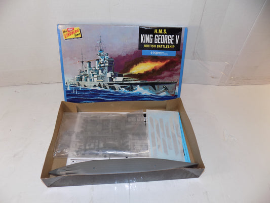 Lindberg Model HMS King George V British Battleship 1/750 Ship Model Kit NEW 