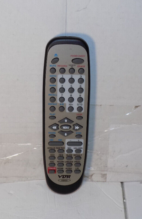 VDR Video DVD Remote Control Model KF-6000A IR Tested