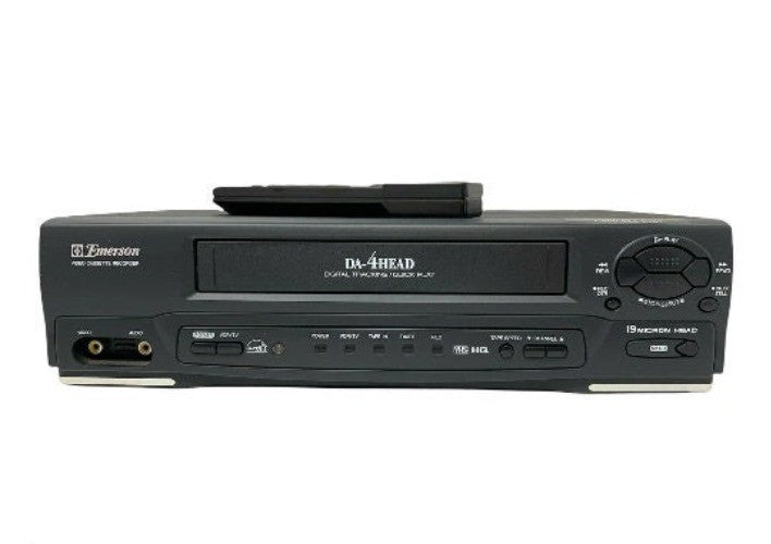 New Sealed Emerson EWV401 4 Head Mono VHS VCR Vhs Player HDMI Adapter Included
