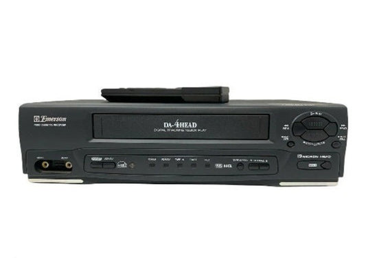 New Sealed Emerson EWV401 4 Head Mono VHS VCR Vhs Player HDMI Adapter Included