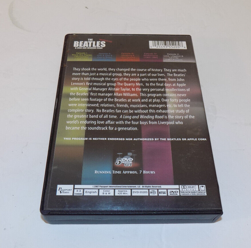 The Beatles A Long And Winding Road Unauthorized 5 DVD Box Set