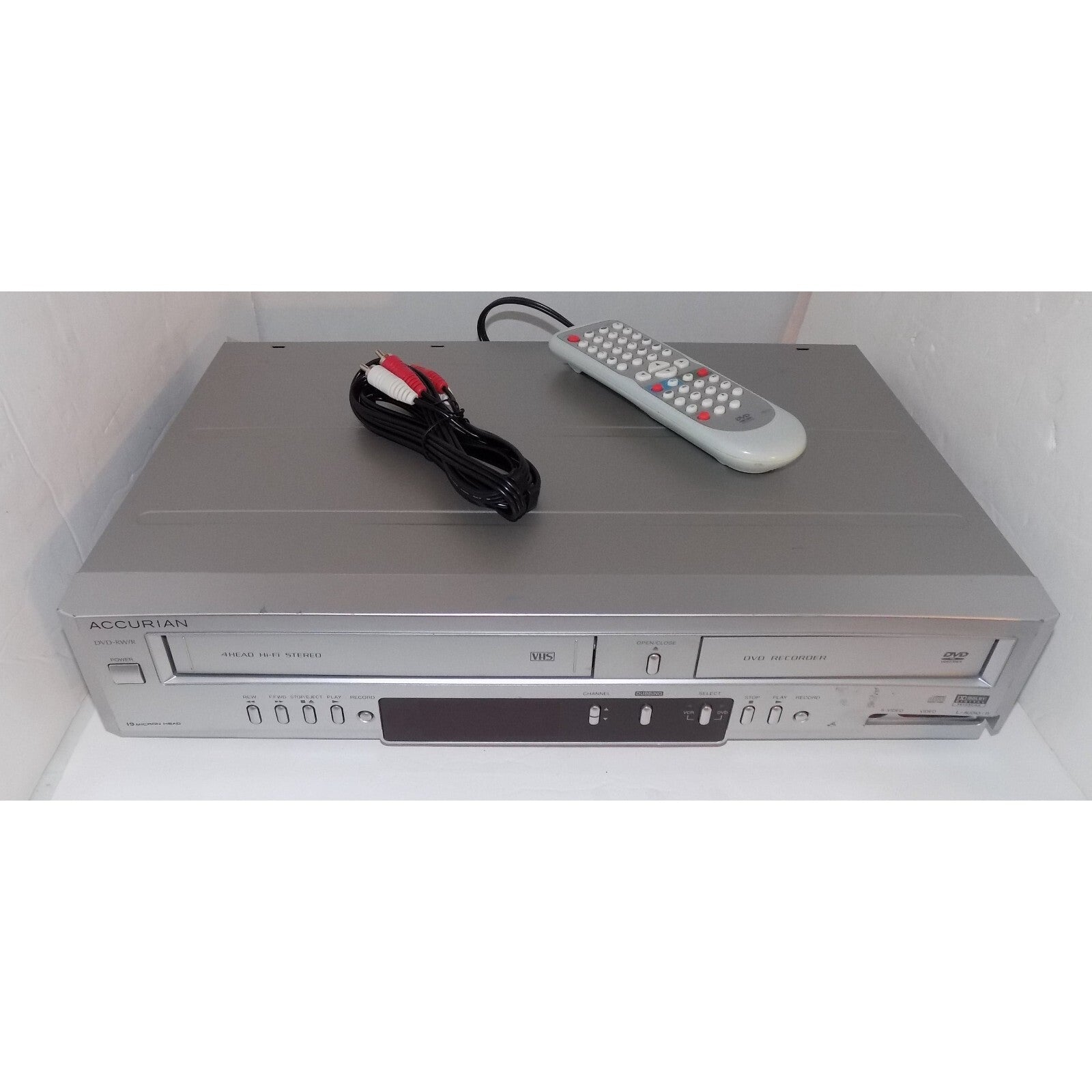 Funai Accurian Adr-0106 DVD Recorder VHS VCR Combo Vhs to Dvd Dubbing w/ Remote