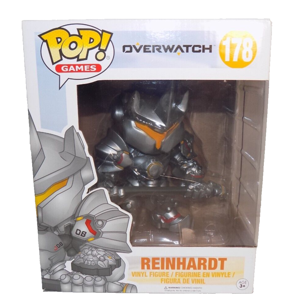 Funko Pop Games OverWatch Reinhardt #178 6" Vinyl Figure New