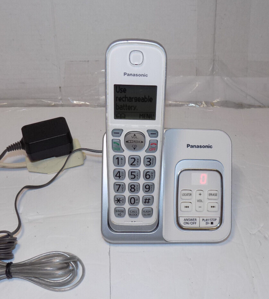 Panasonic Cordless Phone And Answering Machine Model KX-TGD530 White