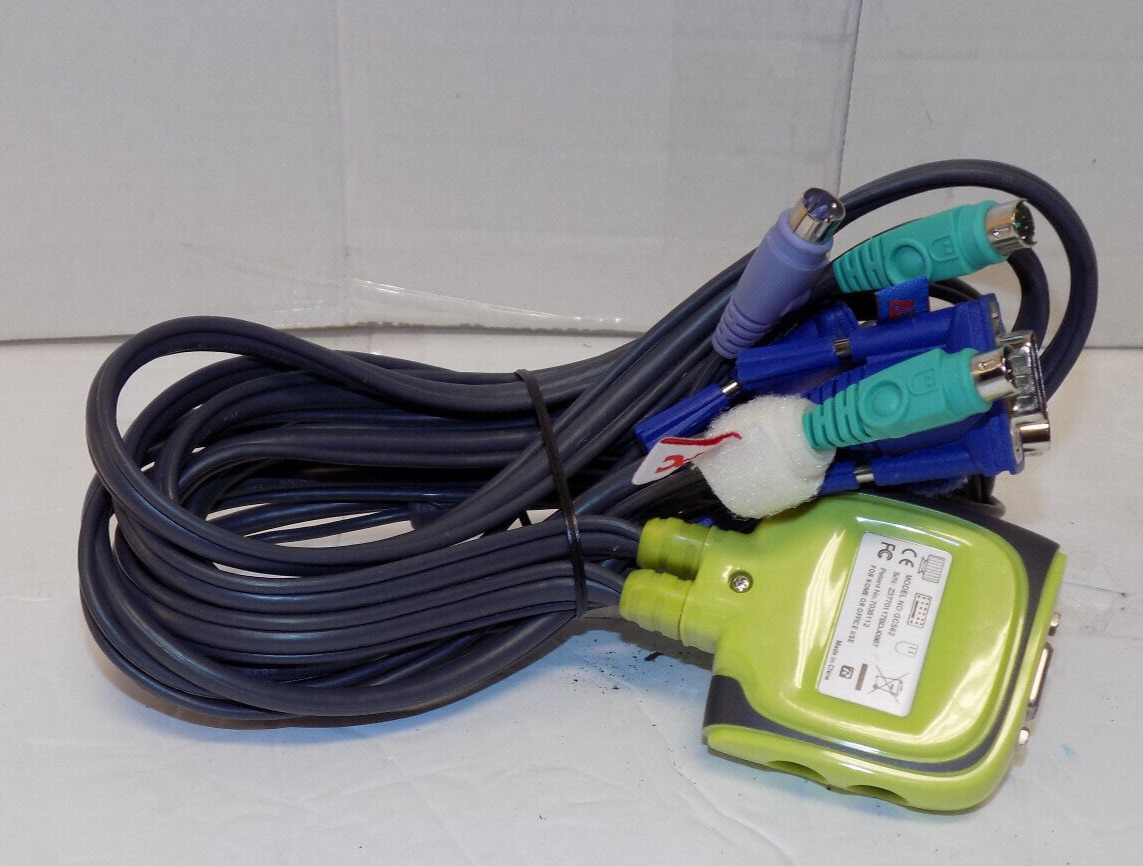 IOGEAR GC-S62 MiniView Micro USB PLUS KVM Switch With Cables