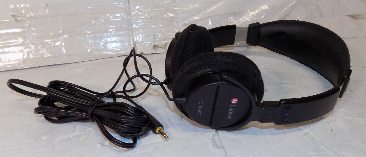 Labtec Elite-820 Stereo Headphones Corded Adjustable