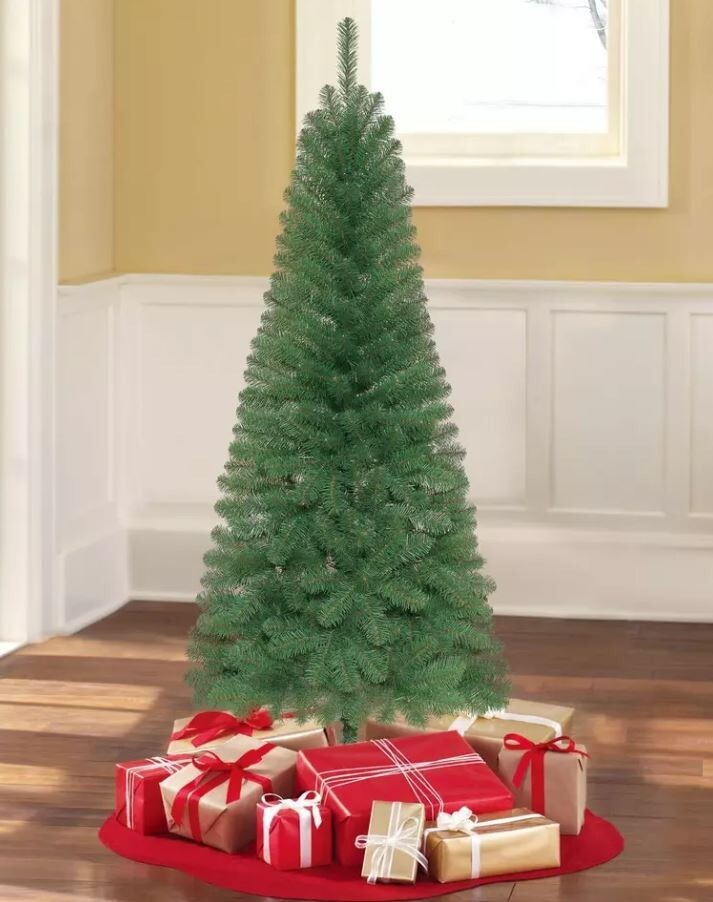 Holiday Time 6 Foot Non-Lit Wesley Pine Artificial Christmas Tree Easy Setup New