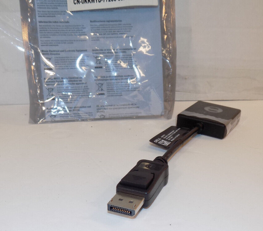 DellKKMYD DANARBC084 Display Port to DVI-D (Single Link DVI) Adapter Cable
