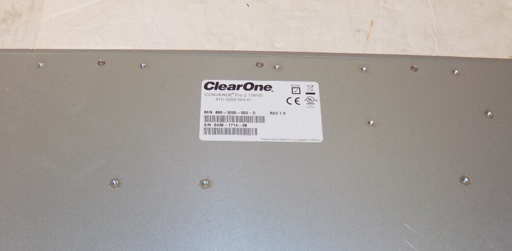 ClearOne CONVERGE Pro 2 128VD 910-3200-003D Professional Audio DSP Platform