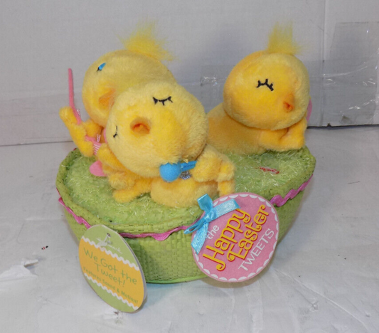 Hallmark Happy Easter Tweets Chicks Basket Animated Sing We Got The Tweet