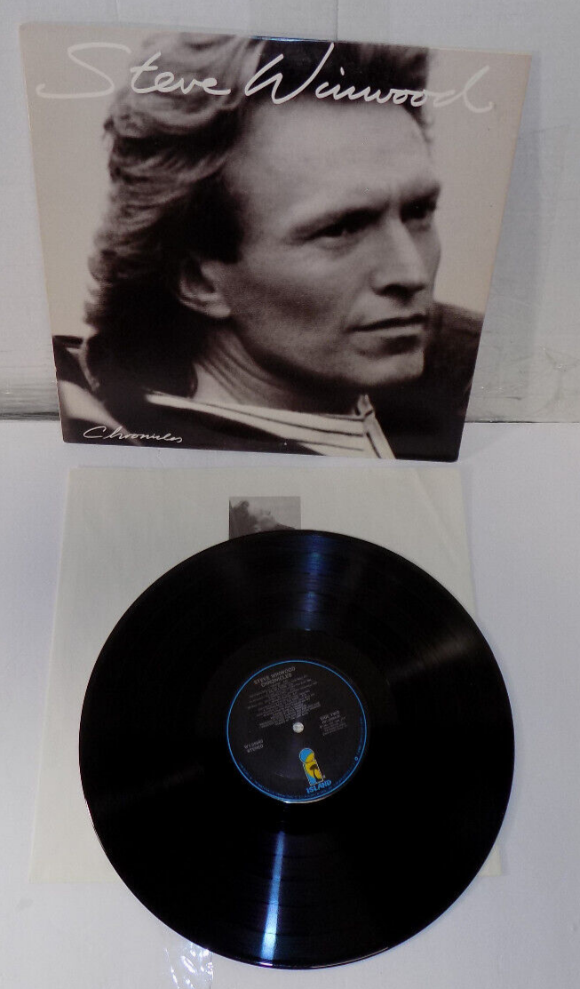 Steve Winwood Chronicles Vinyl LP 1987 Island Records W1-25660 Exc/VG+