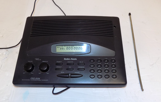 Radio Shack 20-411 Desktop Radio Scanner PRO-2034 60 Channels