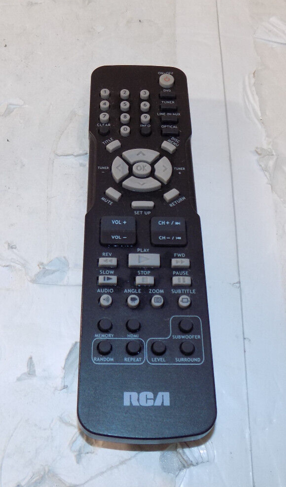 RCA Remote Control RCR192AB2 For DVD Home Theater System IR Tested