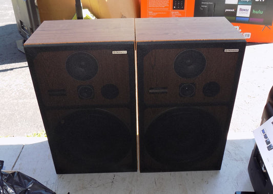 Vintage Pioneer Floor Speakers 15" Woofer Made in USA cs-g403 3-way