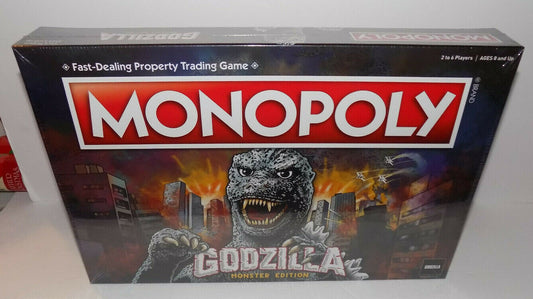 Godzilla Monopoly Board Game Monster Edition New