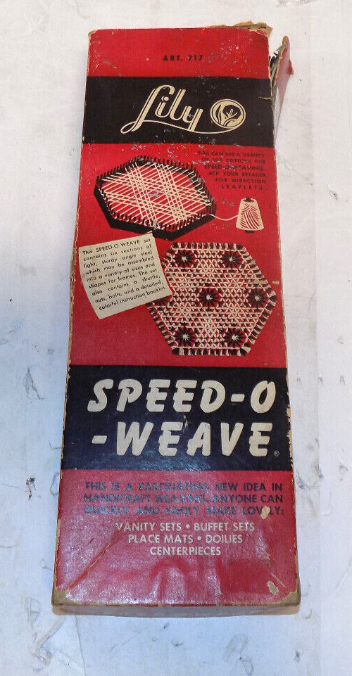 Vintage Lily Speed-O-Weave Loom Kit Frame Hexagon Shape #717