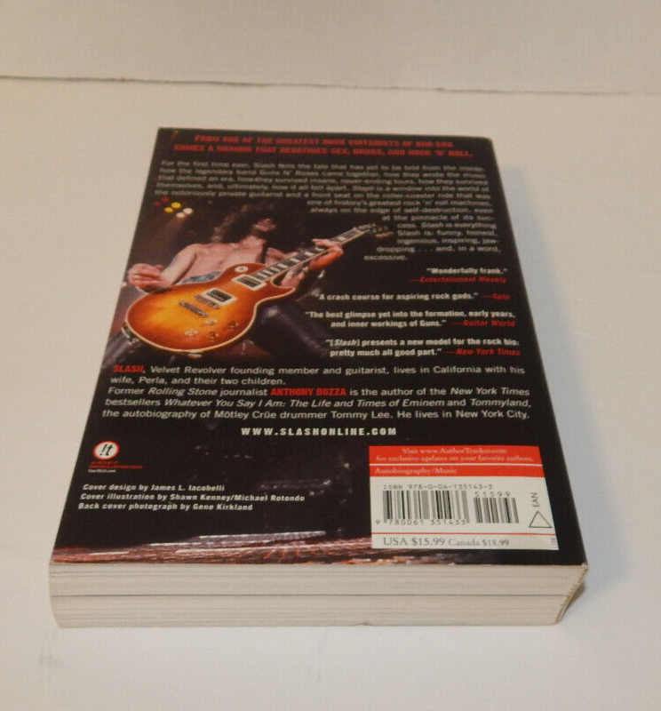 Slash by Anthony Bozza and Slash Guns N Roses 2008 Paperback