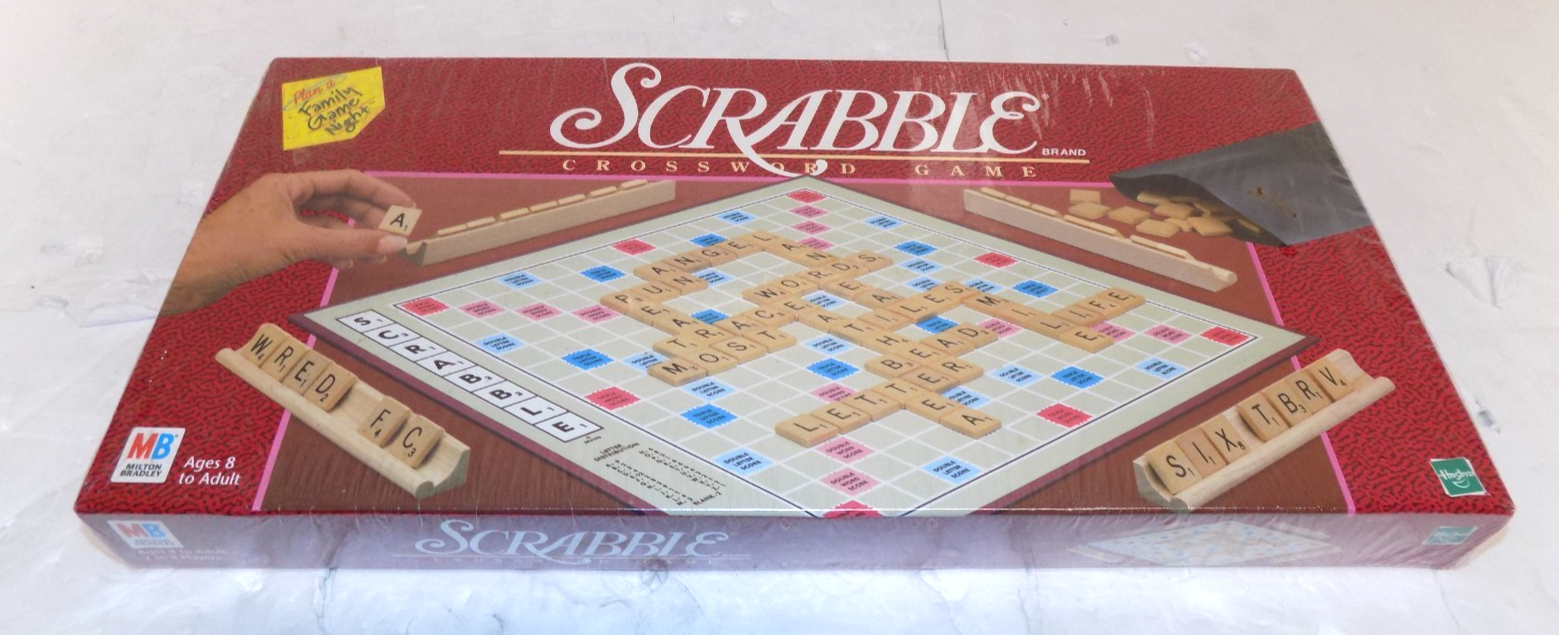Vintage 1998 Scrabble Crossword Board Game Milton Bradley Hasbro Sealed