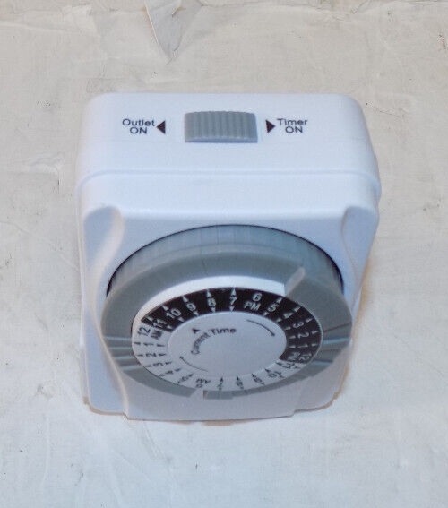 Prime 24-Hour Indoor Timer Electrical Plug In with 2 Outlets #UTTNI2423/224879