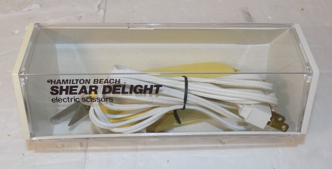 Hamilton Beach Shear Delight Model 348 2 Speed Electric Scissors with Case