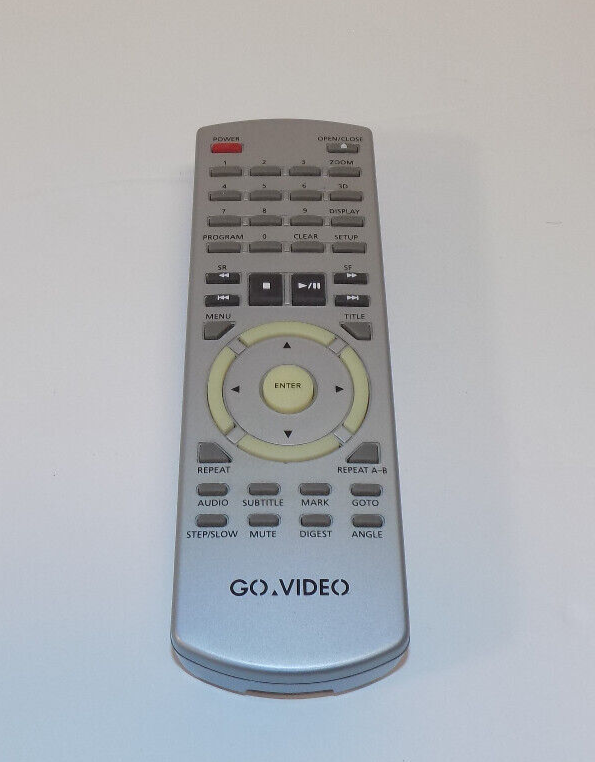 Genuine Go Video Remote Control For DVP850 DVD Player