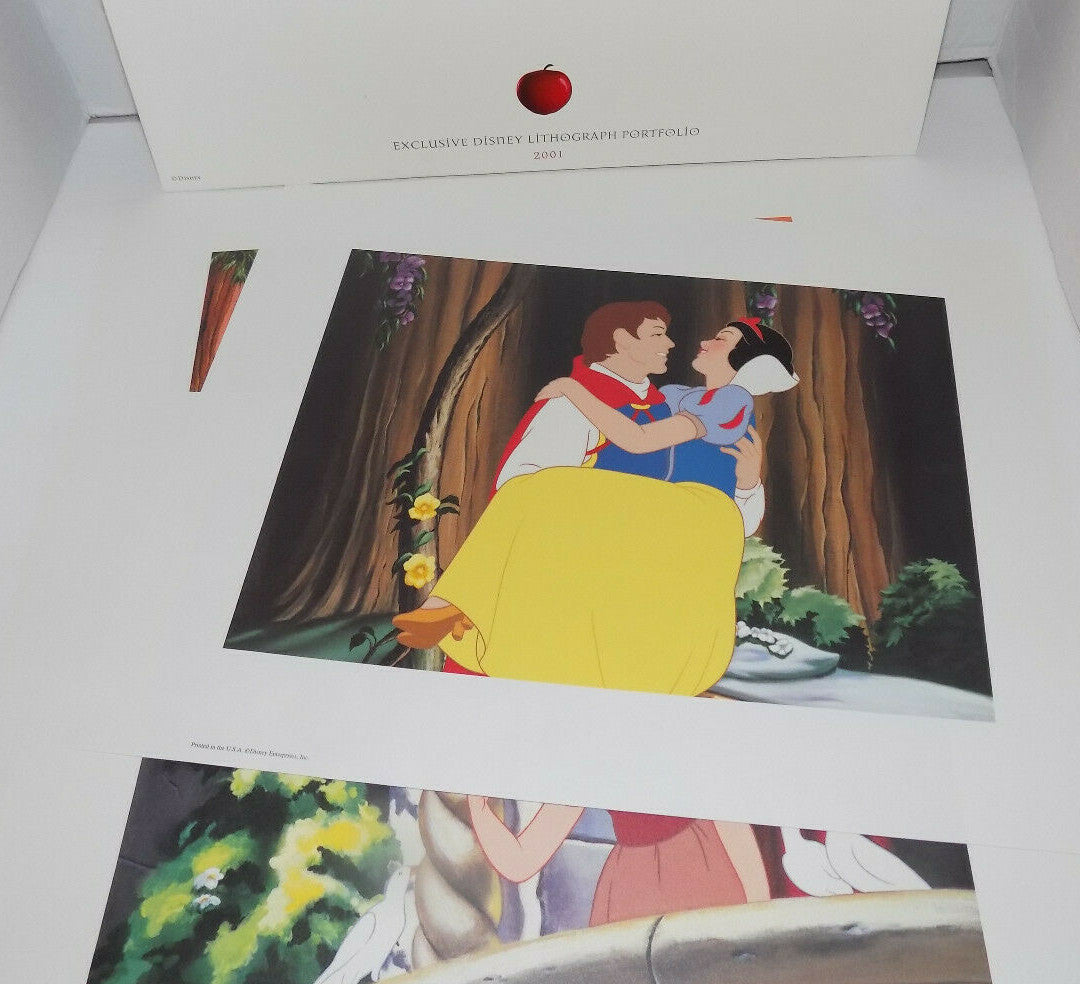 Disney's Snow White And The Seven Dwarfs 2001 Exclusive Lithograph Portfolio