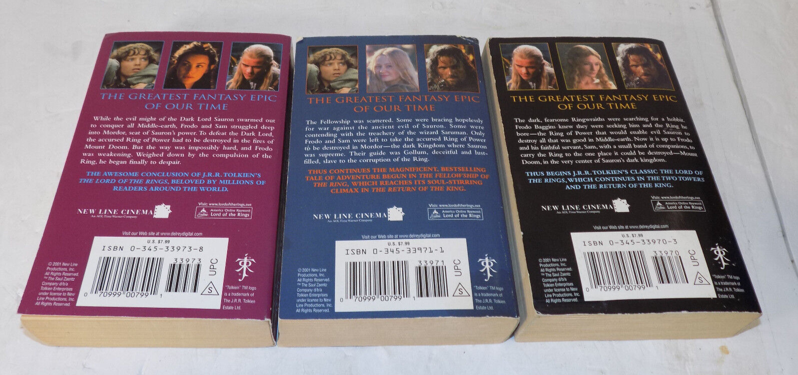 The Lord of the Rings Series Movie Editions Paperback J.R.R. Tolkien