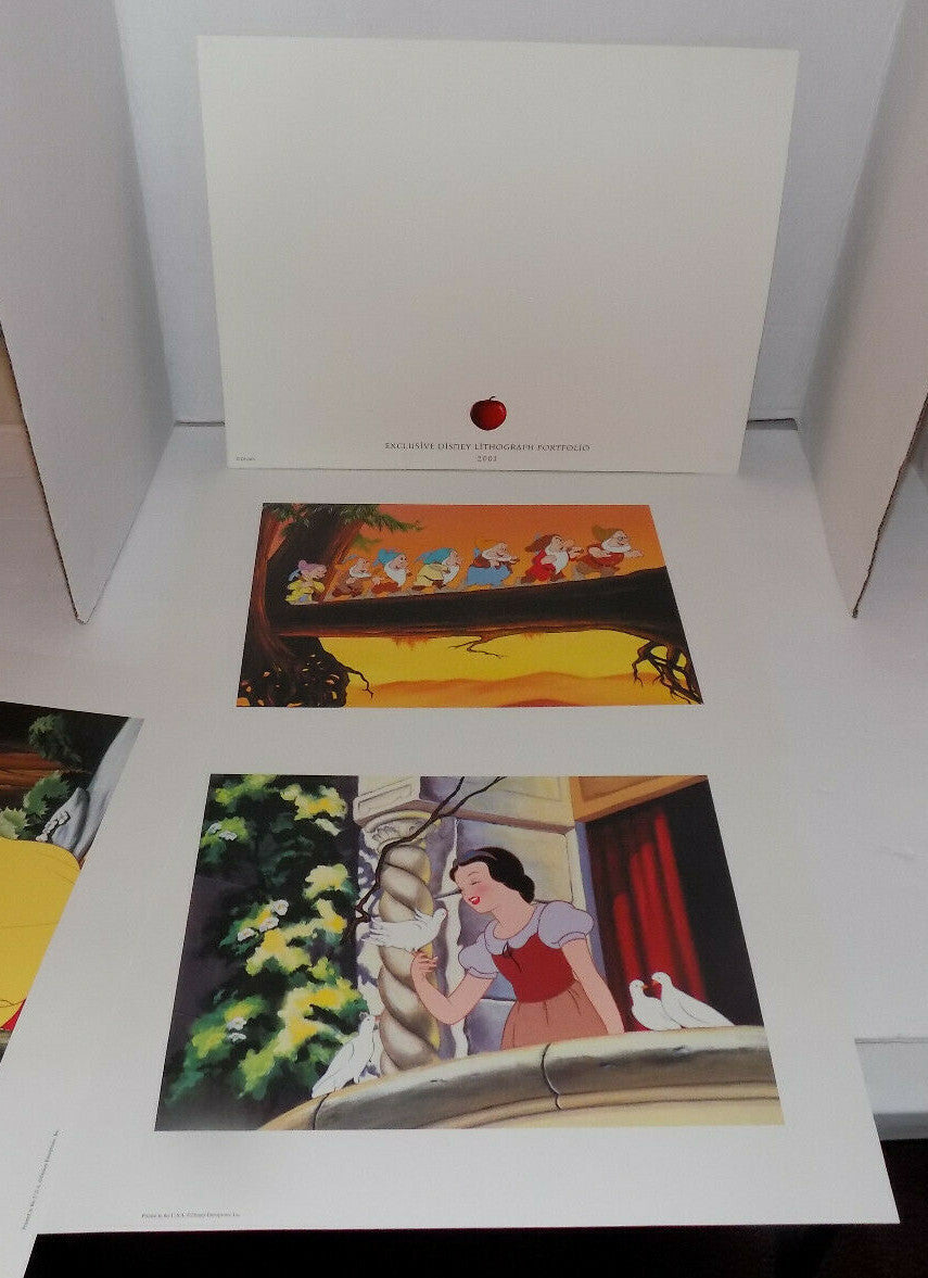 Disney's Snow White And The Seven Dwarfs 2001 Exclusive Lithograph Portfolio