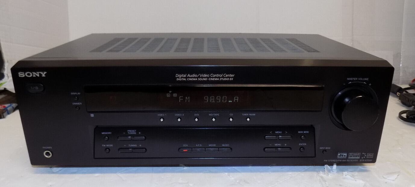 Sony STR-K750P 5.1 Channel 90 Watt A/V Stereo Receiver With Headphone Jack