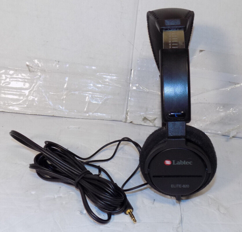 Labtec Elite-820 Stereo Headphones Corded Adjustable