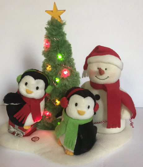 Hallmark Jingle Pals Snowman & Penguins Very Merry Trio Rockin Around Christmas