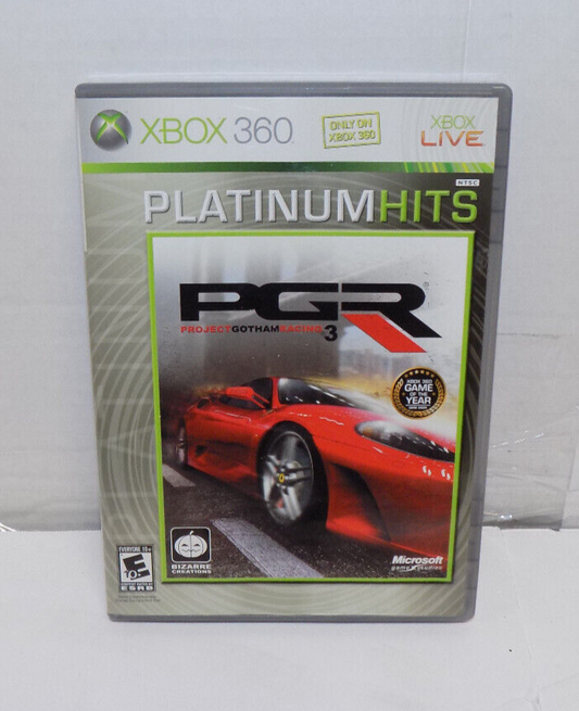 Xbox 360 Project Gotham Racing 3 PGR 3 Platinum Hits Video Game Good Condition
