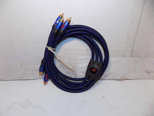 Monster THX Certified 4 Foot Stereo Audio Video Cables Blue Gold Plated