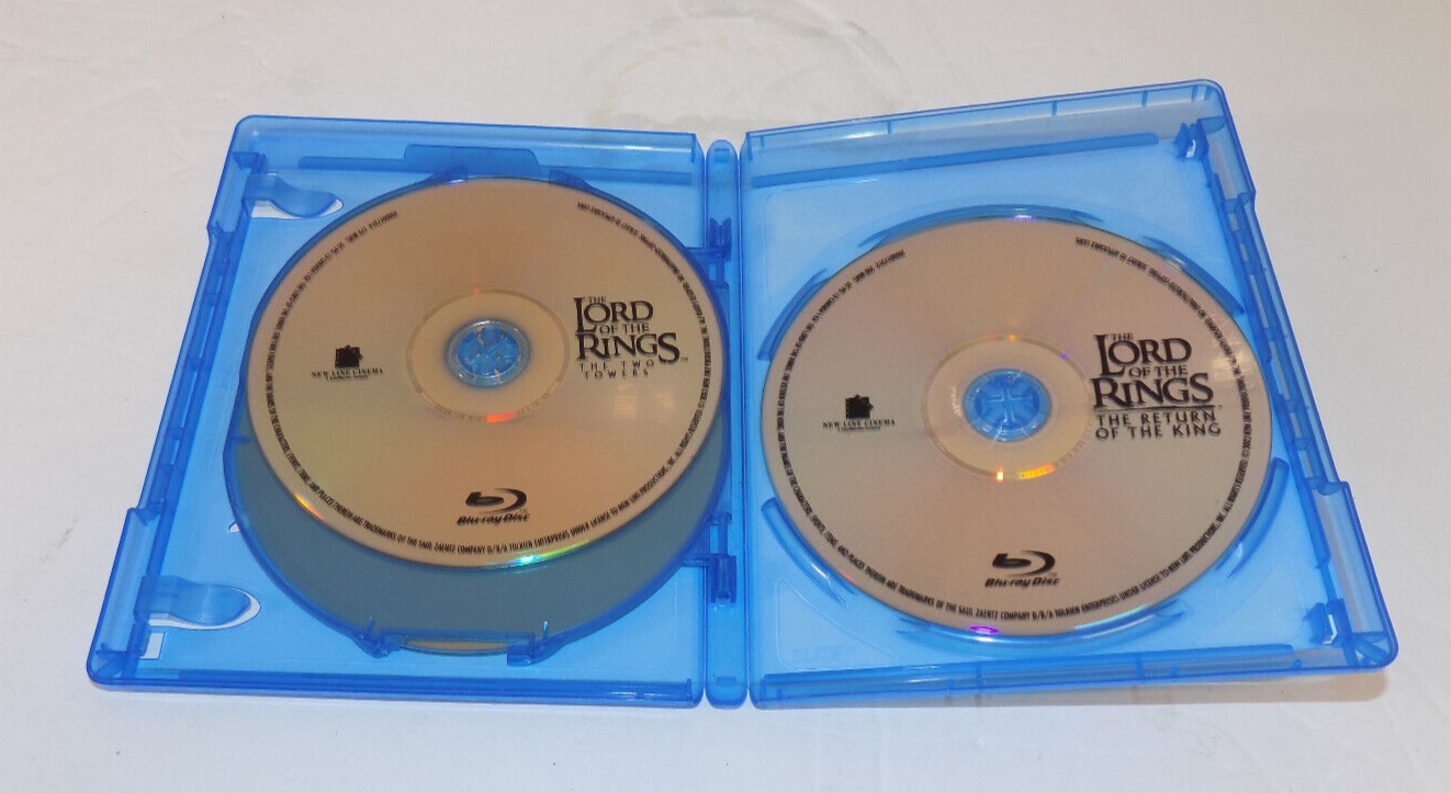 The Lord Of the Rings BluRay Theatrical Versions 3-Film Collection BluRay Discs