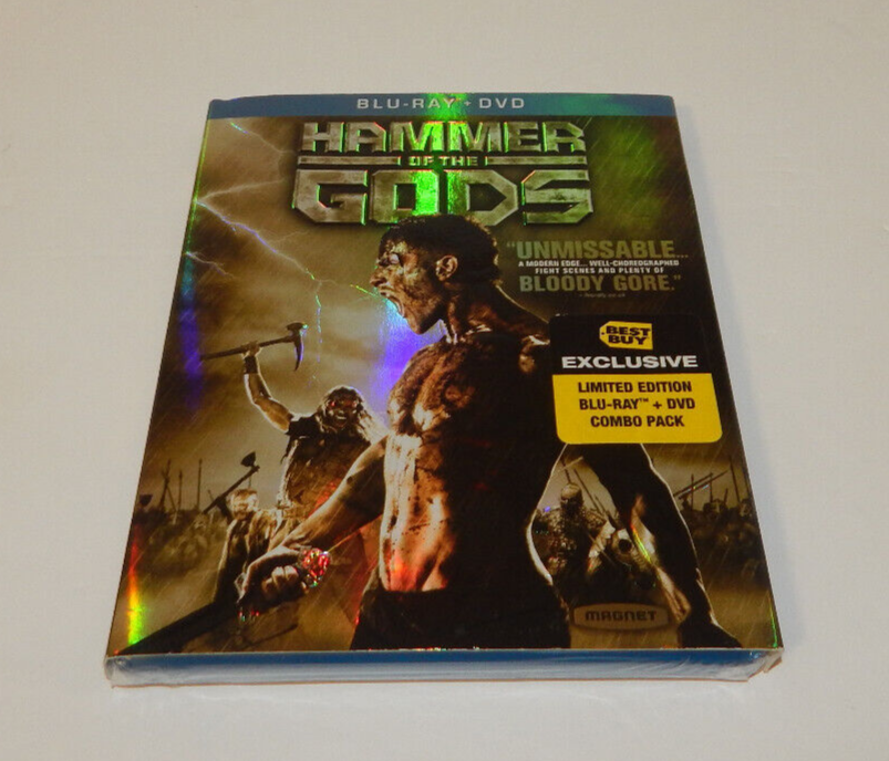 HAMMER OF THE GODS Blu-Ray And DVD Combo 2013 With Foil Ebossed Slipcover New