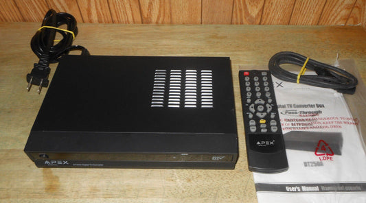 Apex DT250A Digital Converter Box with Remote & Manual - Analog Passthrough 