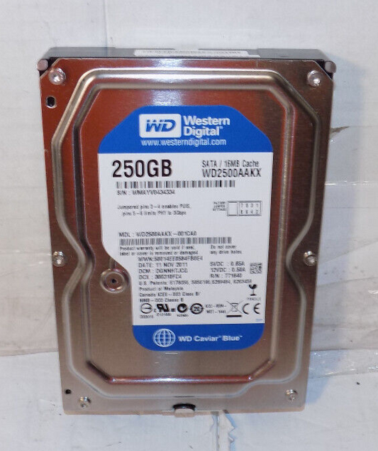 WD Caviar Blue 250GB Internal Hard Drive SATA 16MB WD2500AAKX-001CA0