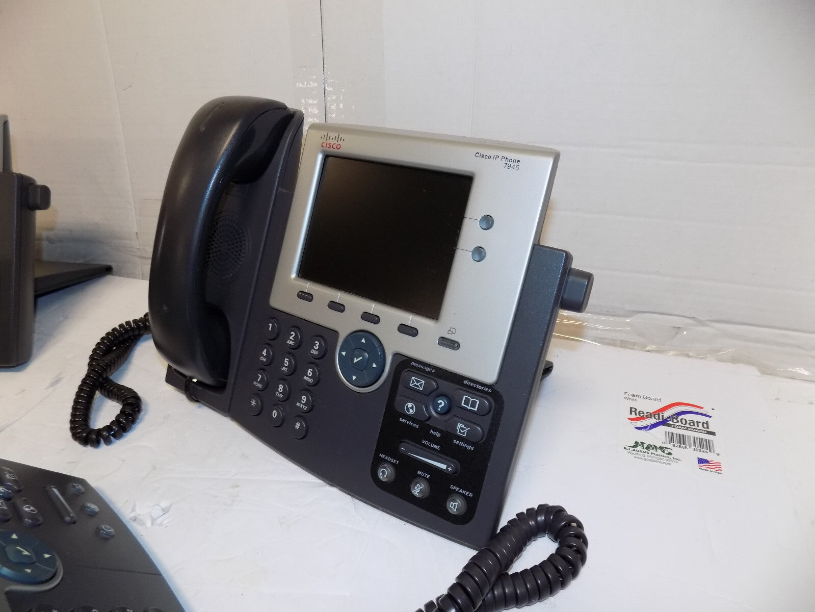 Lot of 4 Cisco Unified IP Phones With Stands & Handsets CP-7945G