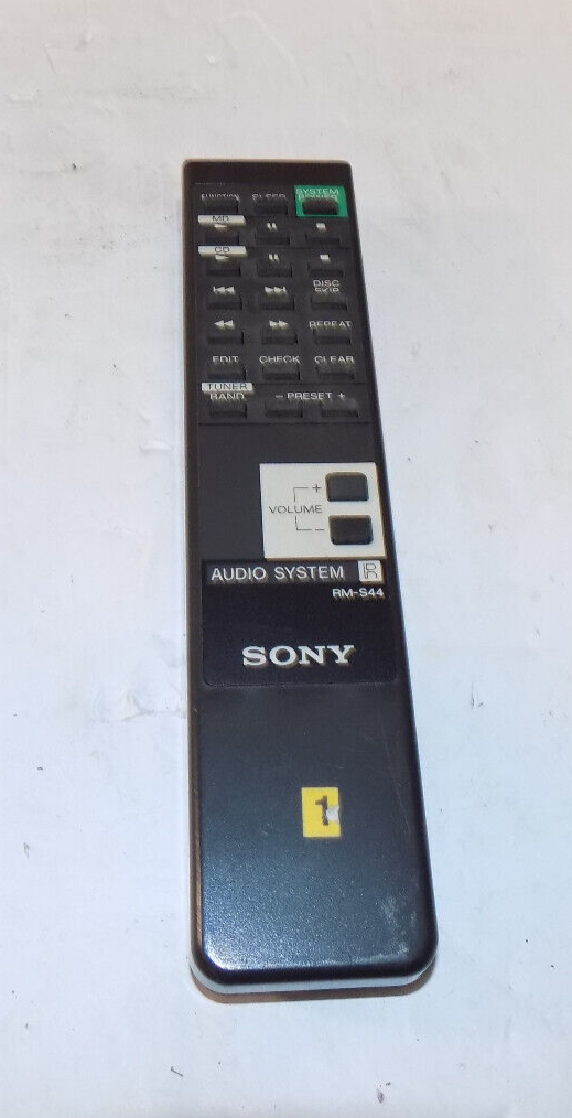 Sony Audio System Remote Control Model RM-S44 IR Tested